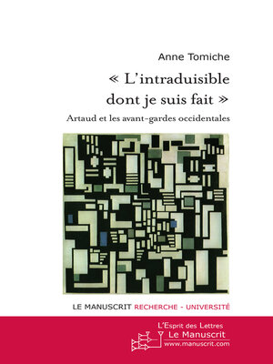 cover image of "L'intraduisible dont je suis fait"